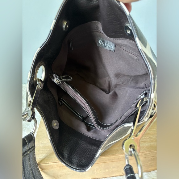 Bueno Cream and Brown Shoulder Bag - Picture 8 of 13